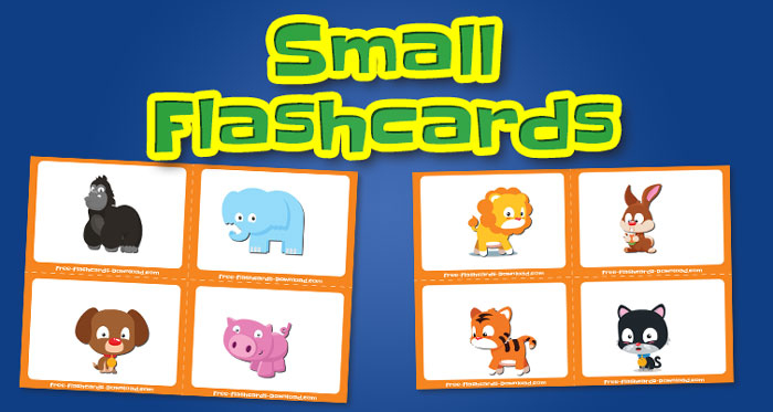 animals small flashcards set1