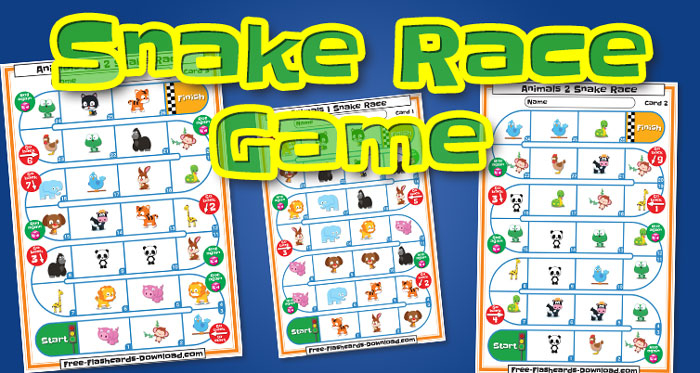 animals snake race game