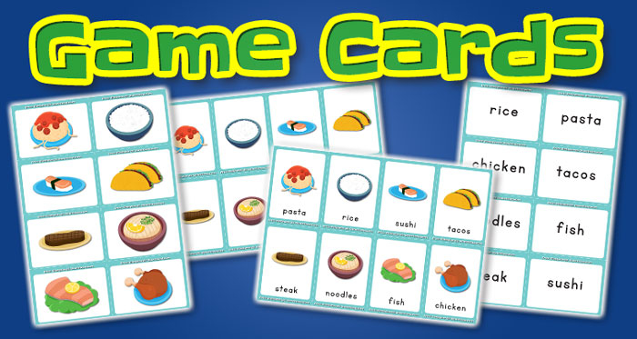 food game cards set2