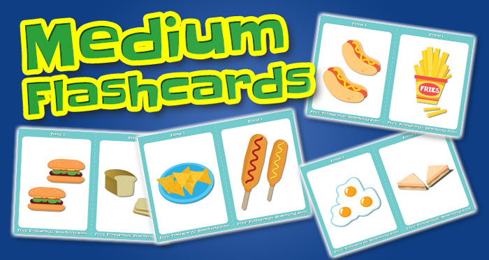 food medium flashcards set1
