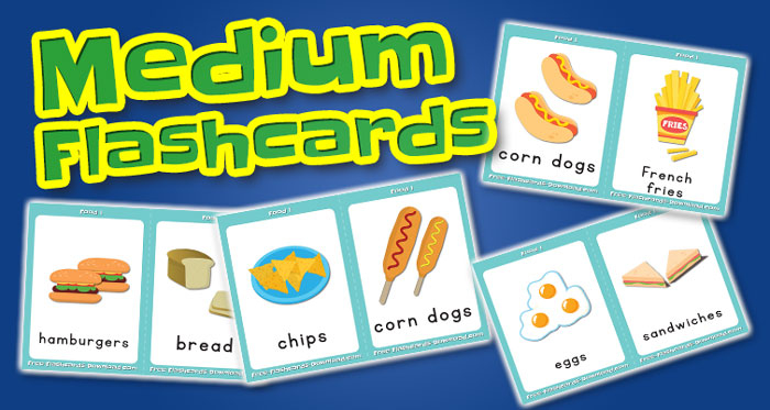 food medium flashcards set1 captions