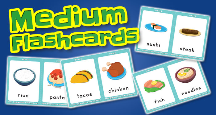 food medium flashcards set2 captions