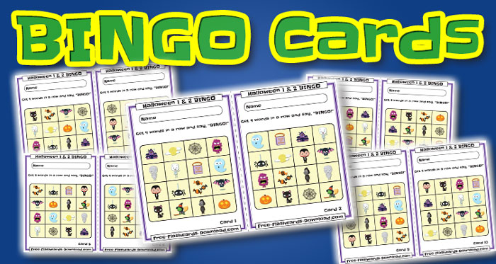 halloween bingo cards 10sets