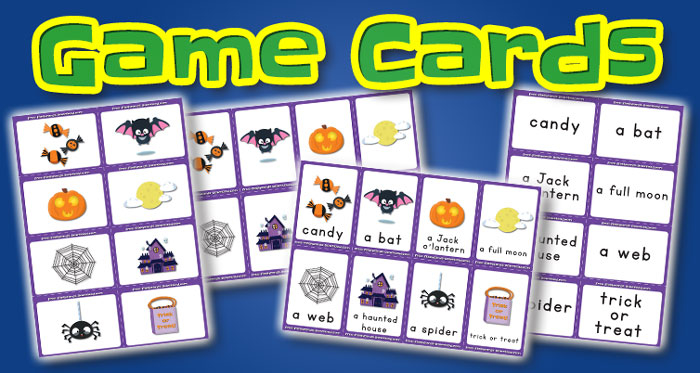 halloween game cards set1