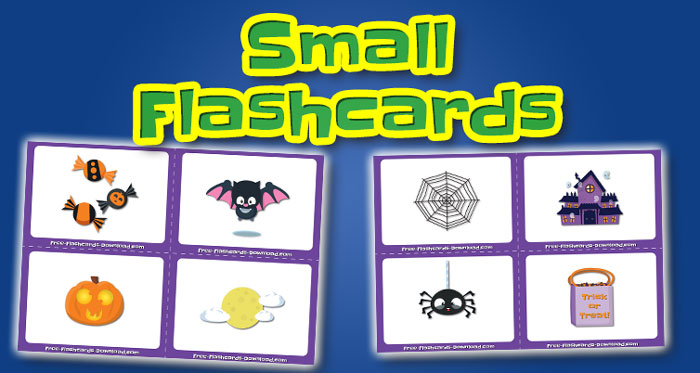 halloween small flashcards set2