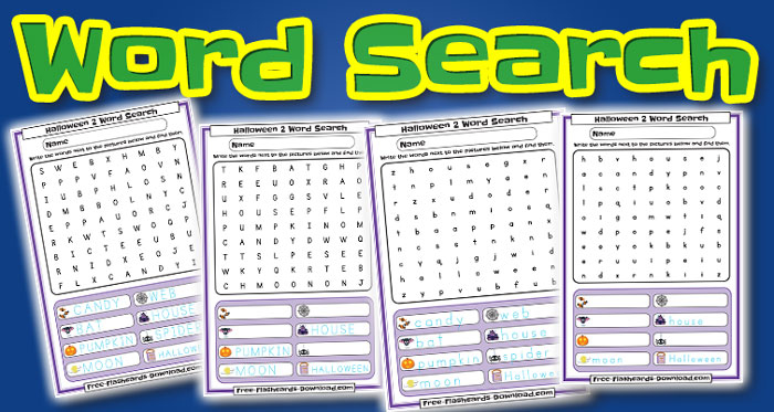 halloween word search set1