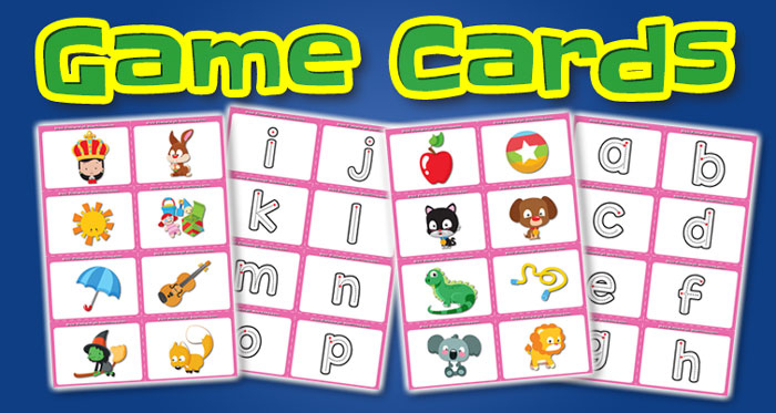 lowercase alphabet game cards set1