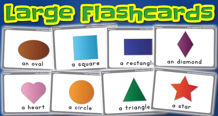 shapes large flashcards set1 captions