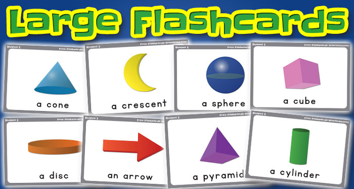 20 free printable 3D shapes flashcards - ESL Vault