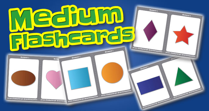 shapes medium flashcards set1