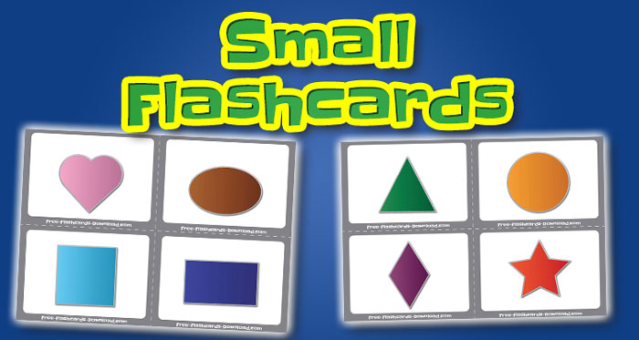 shapes small flashcards set1