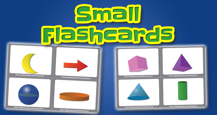 shapes small flashcards set2