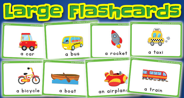 vehicles large flashcards set1 captions