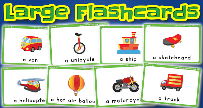 vehicles large flashcards set2 captions