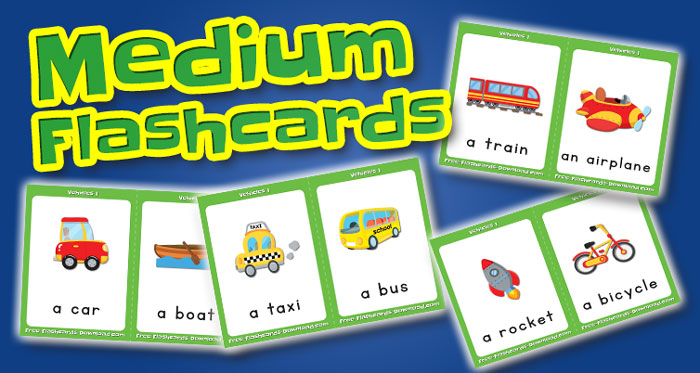 vehicles medium flashcards set1 captions