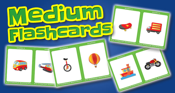vehicles medium flashcards set2