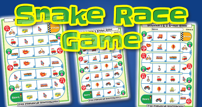 vehicles snake race game