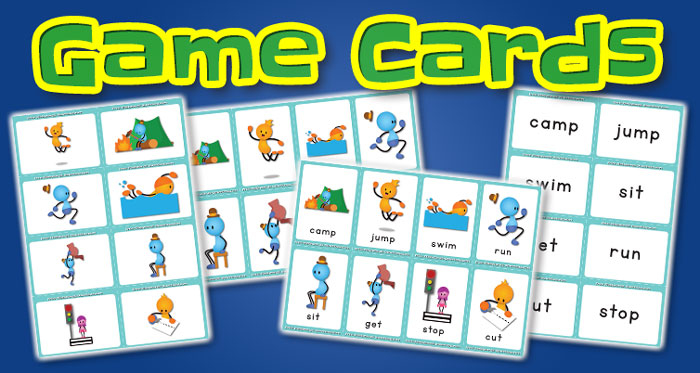 verbs game cards set1