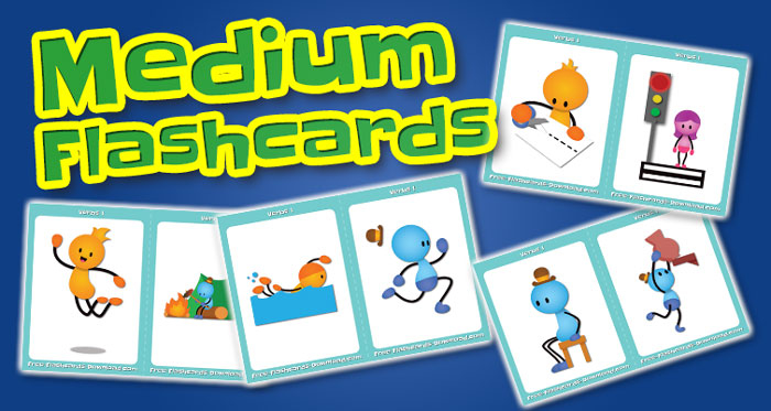 verbs medium flashcards set1