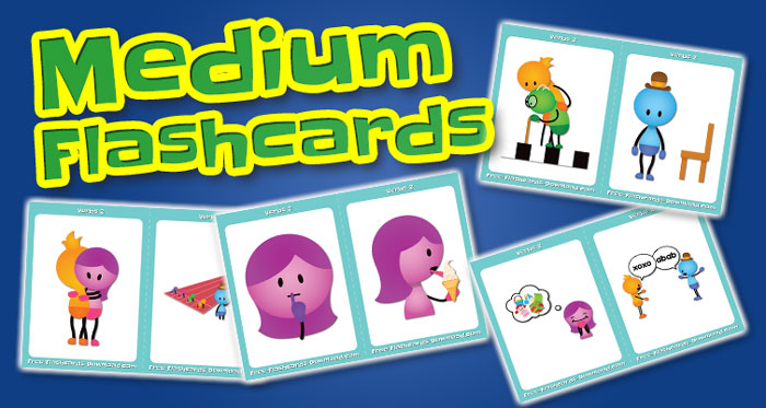 verbs medium flashcards set2