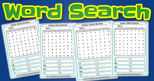 verbs word search set2
