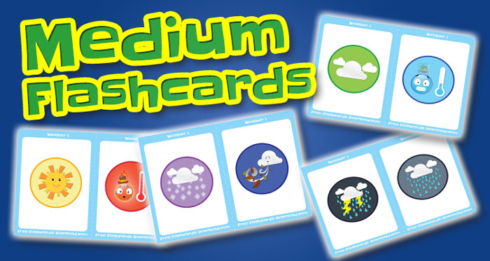 weather medium flashcards set1