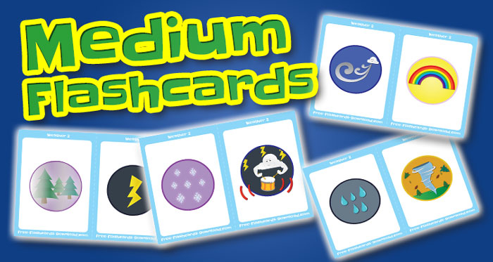 weather medium flashcards set2