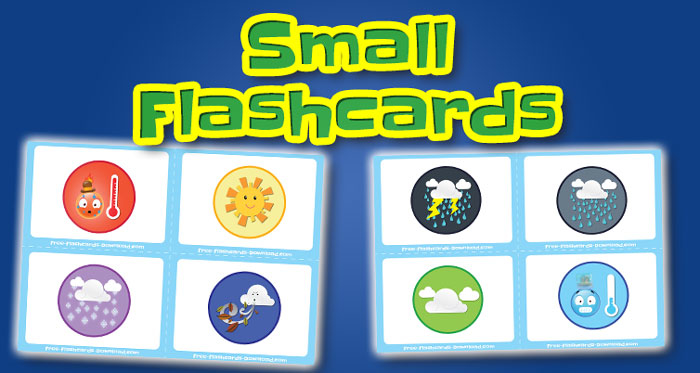 weather small flashcards set1