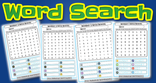 weather word search set1
