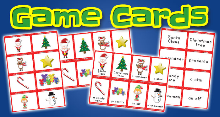 christmas game cards set1