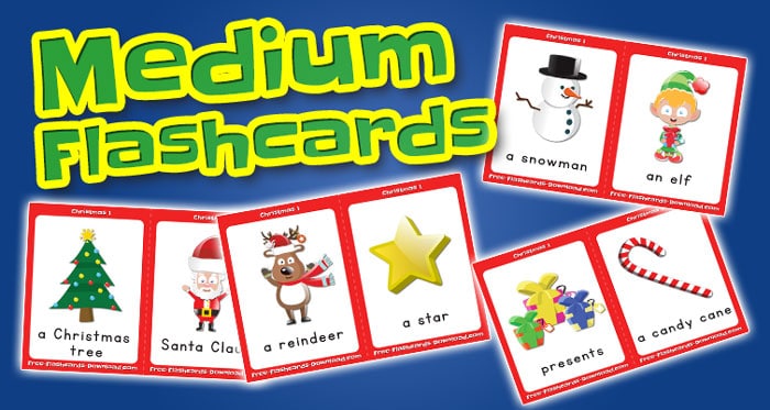 christmas medium flashcards set1 captions