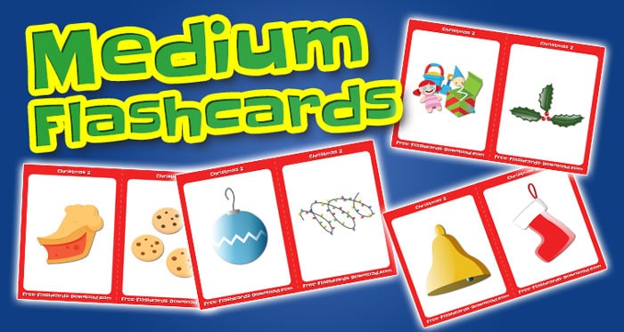 christmas medium flashcards set2