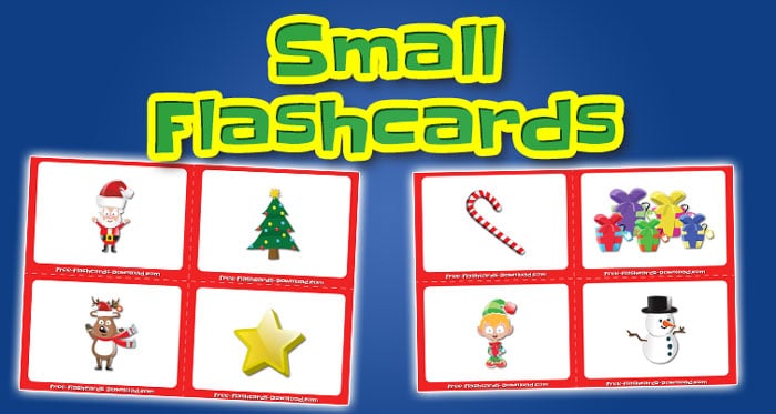 christmas small flashcards set1