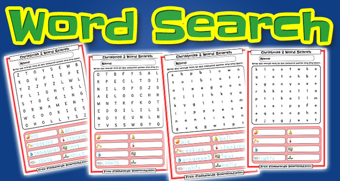 christmas word search set1