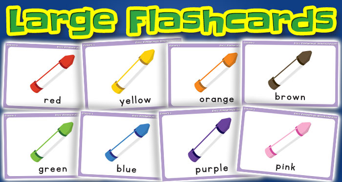 colors large flashcards set1 captions